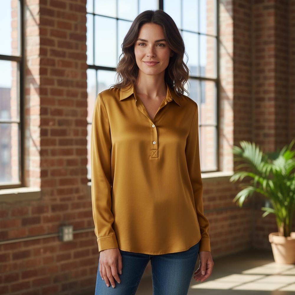 Dolan blouse 3/4 button